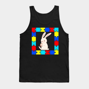 Autism Day rabbit Tank Top